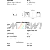 Unionin kuulalaakeri CB-314 607 LLB 7x19x6 keraaminen