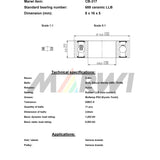 Union Kogellager CB-317 688 LLB 8x16x5 Cerámica