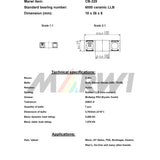 Ložisko loptičiek odboru CB-329 10x26x8