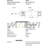 Union Kogellager CB-341 6802 LLB 15X24X5 CENAMIC