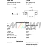 Union Kogellager CB-356 6903 LLB 17x30x7 Ceramic