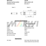 Union Kogellager CB-365 6804 LLB 20x32x7 ceramic