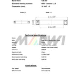 Union Kogellager CB-380 6807 LLB 35x47X7 Ceramic