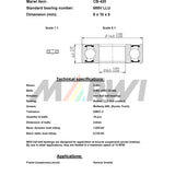 Union Kogellager Max CB-420 688V LLU 8x16x5 kerámia