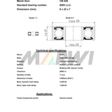 Jungtinis rutulinis guolis CB-426 8x22x7