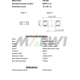 Union Kogellager Max CB-438 6000V LLU 10x26x8