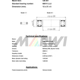 Union Kogellager Max CB-441 6801V LLU 12x21x5