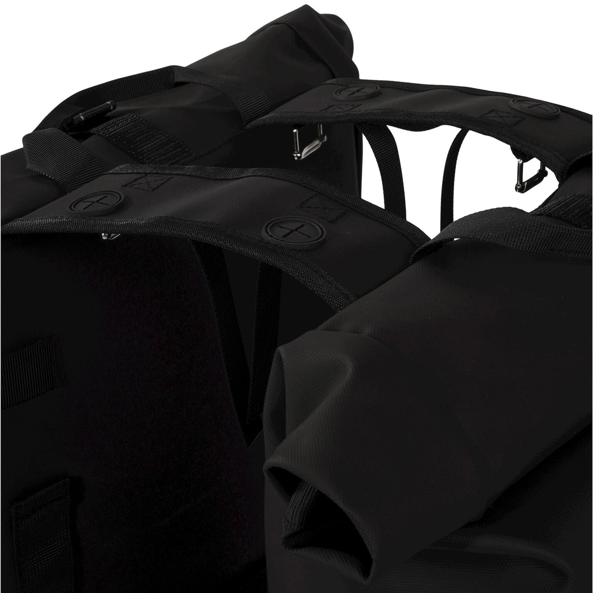 Urbanktroof urbrateproofrouisop duebel Vëlo Bags 38 Liter schwaarz