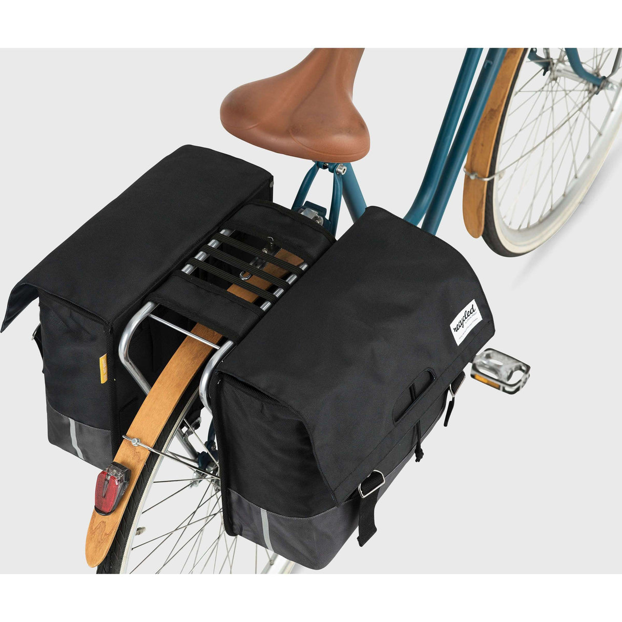 UrbanProof Urban Proof 40L dvojitá taška na bicykel čierna šedá