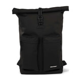 Urbanfester städtischer Rolltop -Pendler -Fahrradbeutel 20L Schwarz