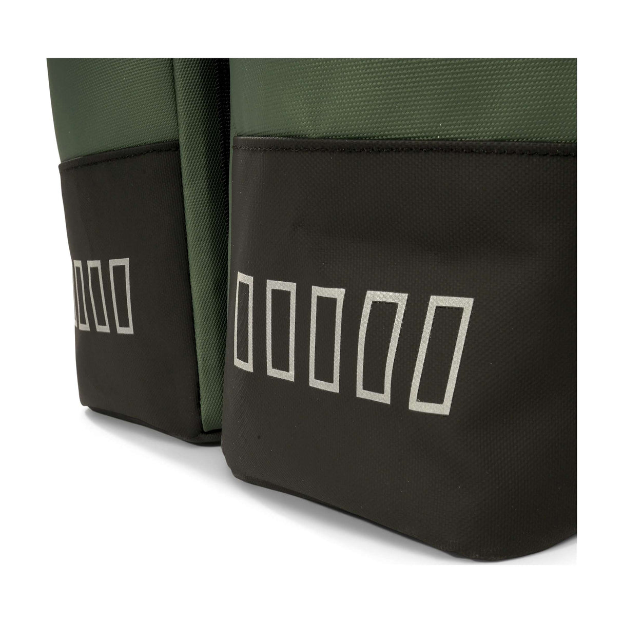 Urbanfester städtischer Rolltop Doppelfahrradbeutel 38 Liter grün