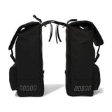 Urbanfester städtischer Fracht -Doppelfahrradbeutel 38 Liter schwarz