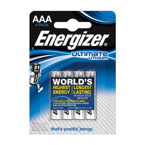 Enerdis Energizer Ultimate Lithium FR03 AAA Blister 4 pieces