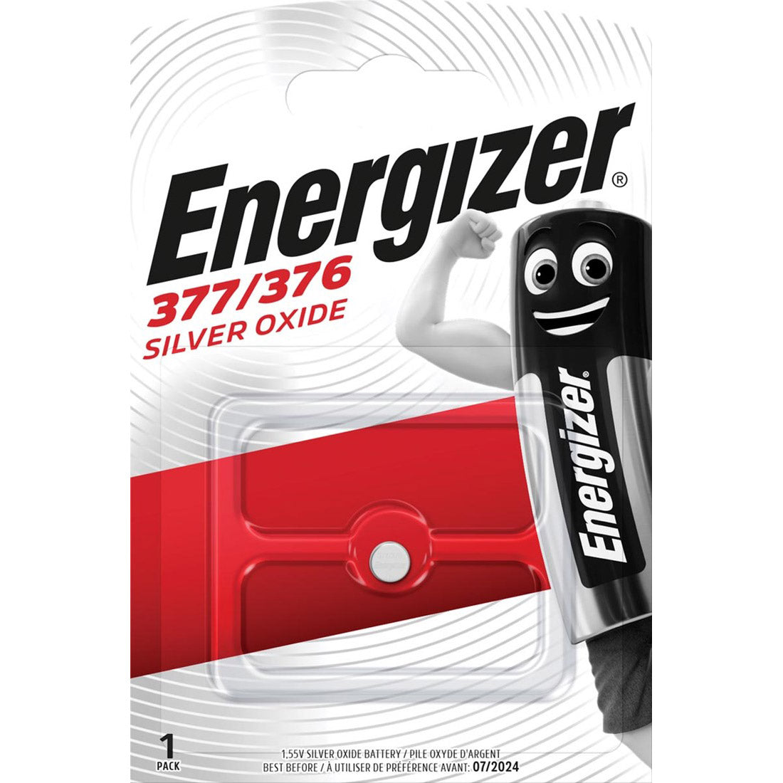 Enerdis Energizer SR66 SR626 SW 1.55V button cell 377 376 Blister