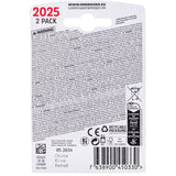 Enerdis energizer battery lithium 3v cr2025 blister (2pcs)