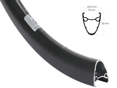 Rigida rim ryde 28 (622) dutch-19 36 14 black (uncut)