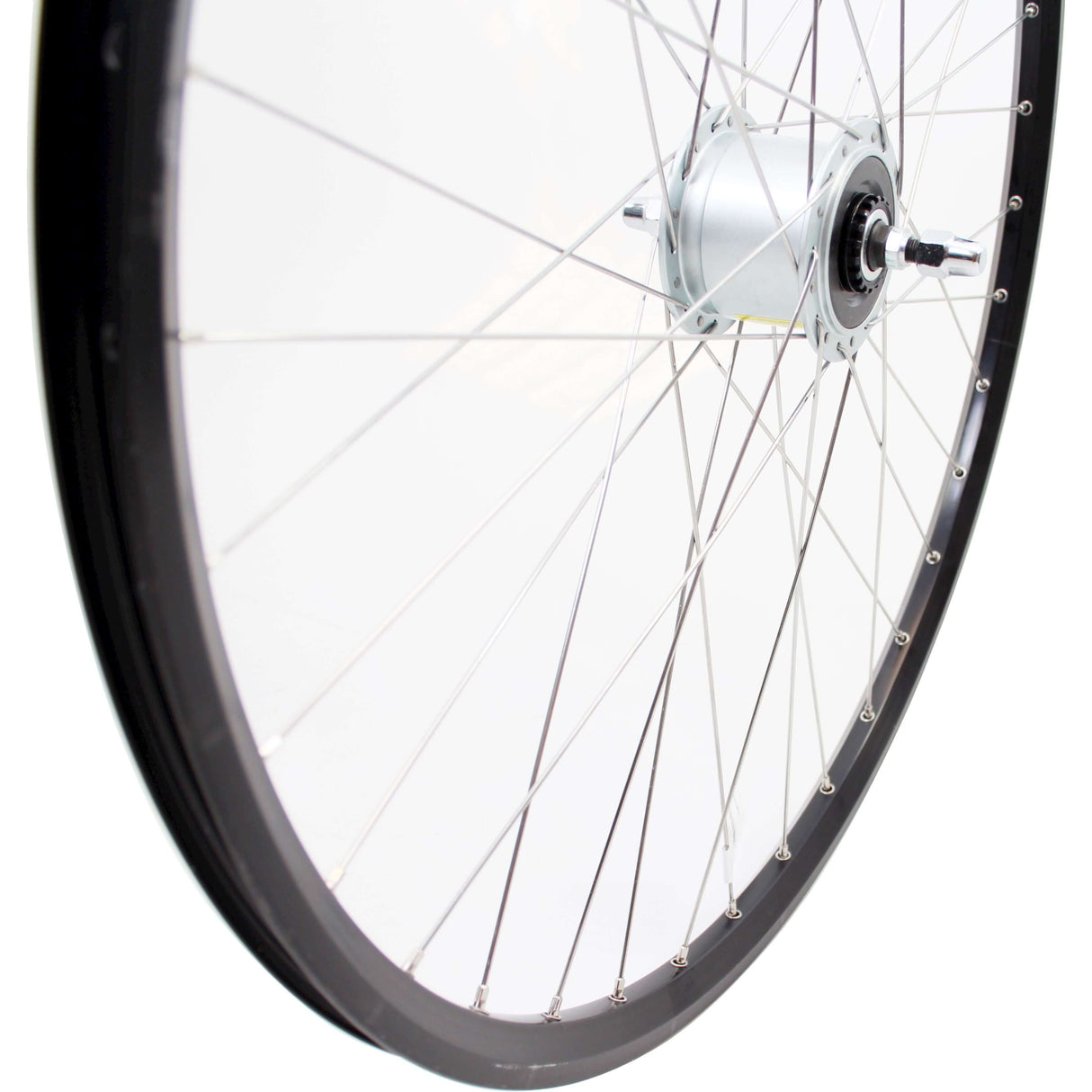 Roland front wheel 28 Naafdyn RB Fixed ZAC2000 black stainless steel SPK