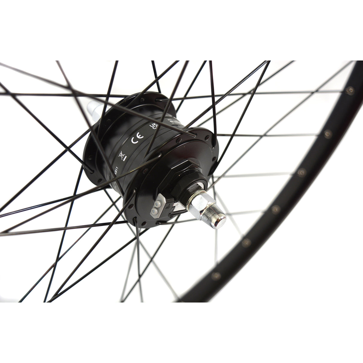 Shimano velox voorwiel mach1 m910 28 dyn. disc zwart