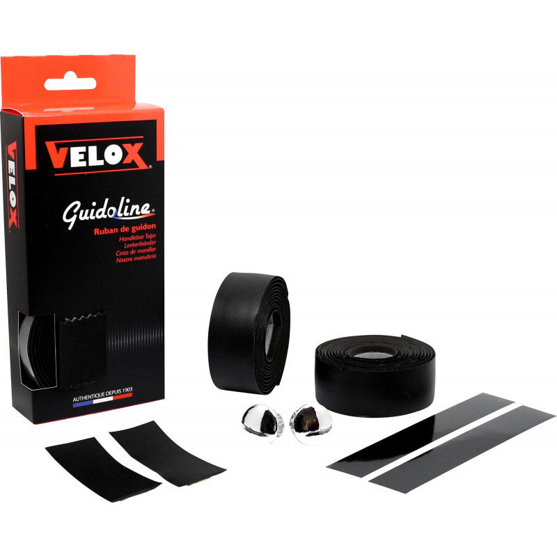 Téip barra láimhe Velox dubh clasaiceach (2pcs)
