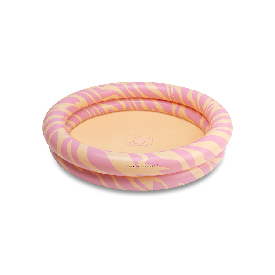 Strisce vibranti | Piscina rosa per bambini Ø 100 cm