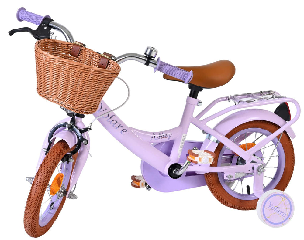 Bicicleta infantil Volare ashley - niña - 12 pulgadas - lila