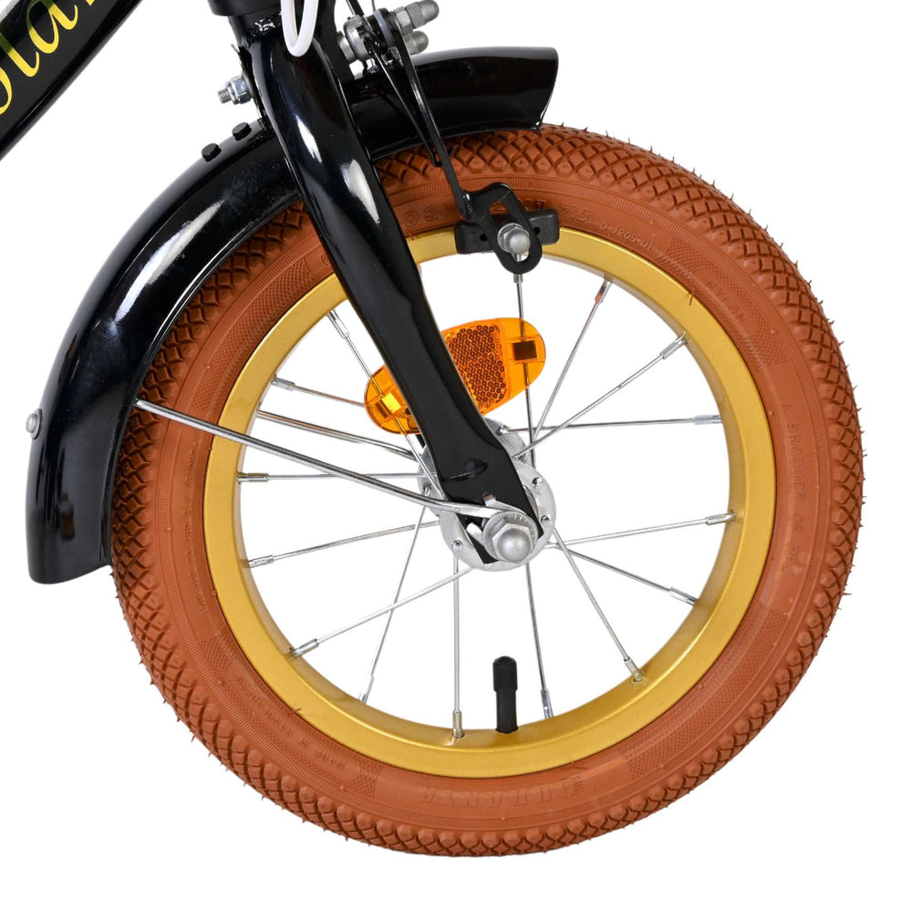 Volare ashley kinderfiets - meisjes - 12 inch - zwart