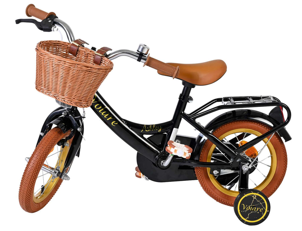 Volare ashley kinderfiets - meisjes - 12 inch - zwart