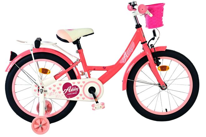 Volare Ashley children's bicycle - girls - 18 inch - pink red