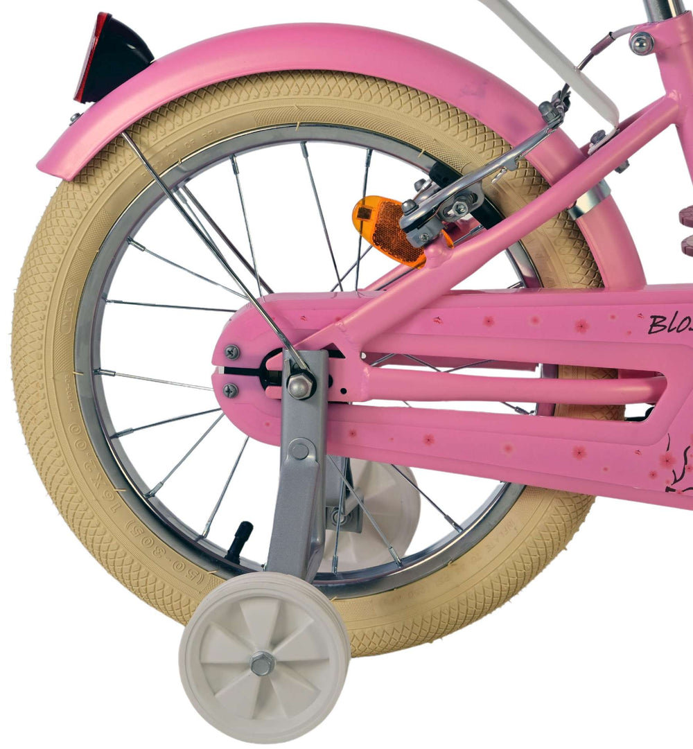 Volare Blossom children's bicycle - girls - 16 inch - pink - two hand brakes