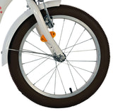 Volare blossom kinderfahrrad - mädchen - 18 zoll - weiß - zwei handbremsen
