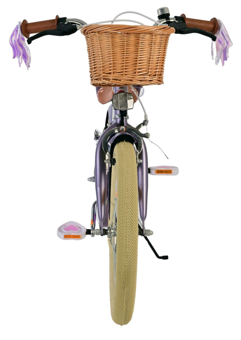 Volare blossom kinderfiets - meisjes - 18 inch - paars - twee handremmen