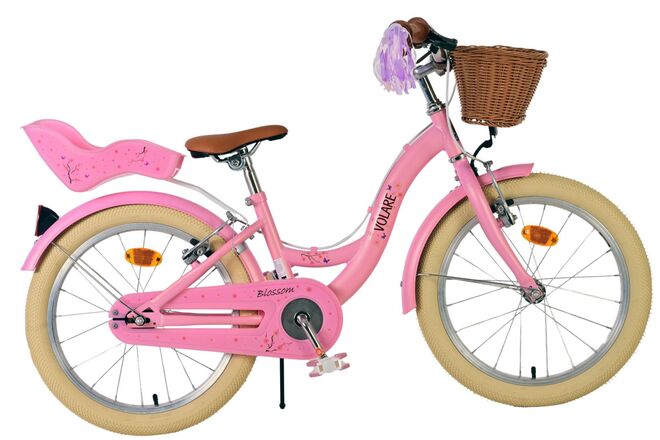 Volare Blossom children's bicycle - girls - 18 inch - pink - two hand brakes