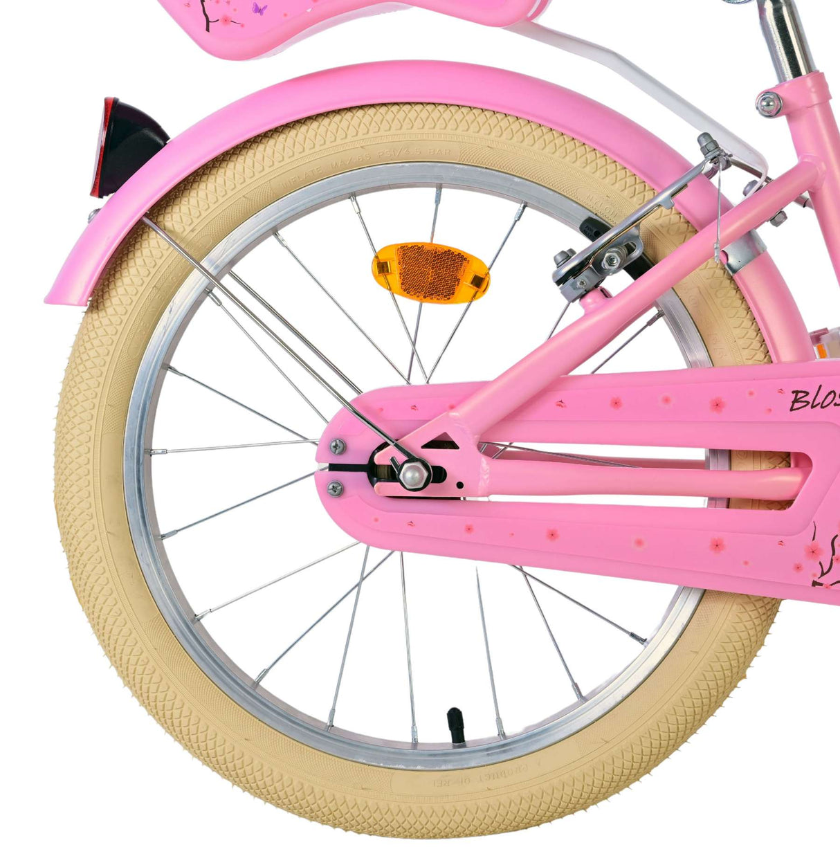 Volare blossom kinderfahrrad - mädchen - 18 zoll - rosa - zwei handbremsen