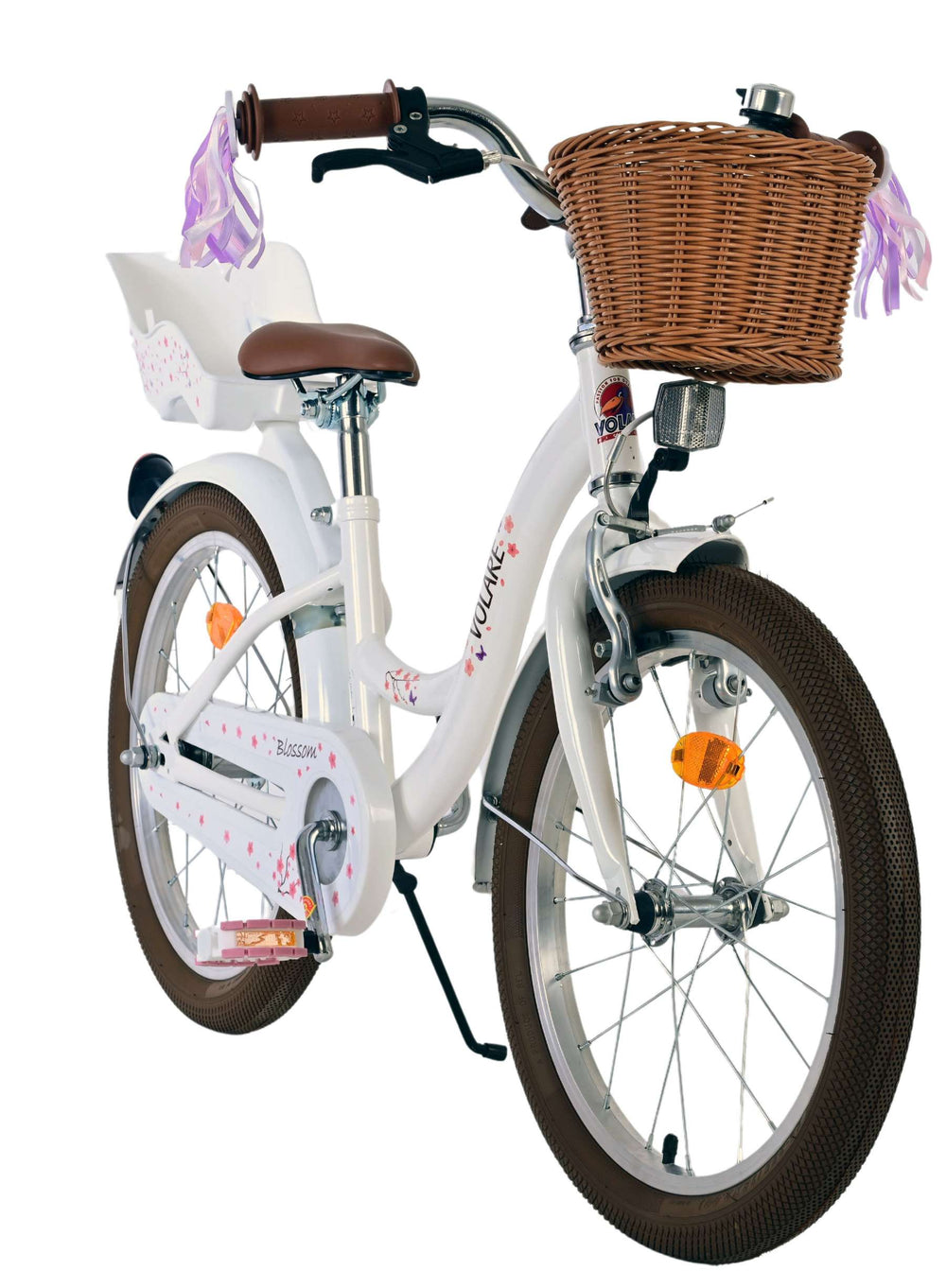 Volare Blossom children's bicycle - girls - 18 inch - white
