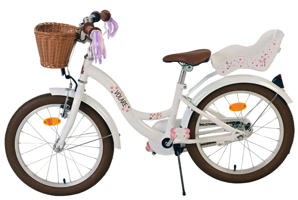 Volare Blossom children's bicycle - girls - 18 inch - white