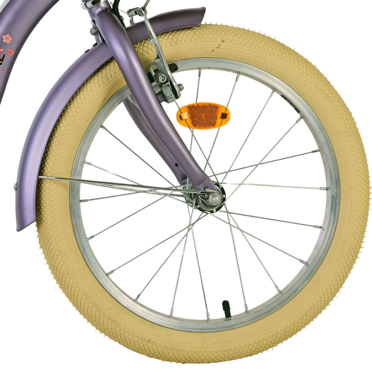 Volare blossom kinderfahrrad - mädchen - 18 zoll - lila - zwei handbremsen