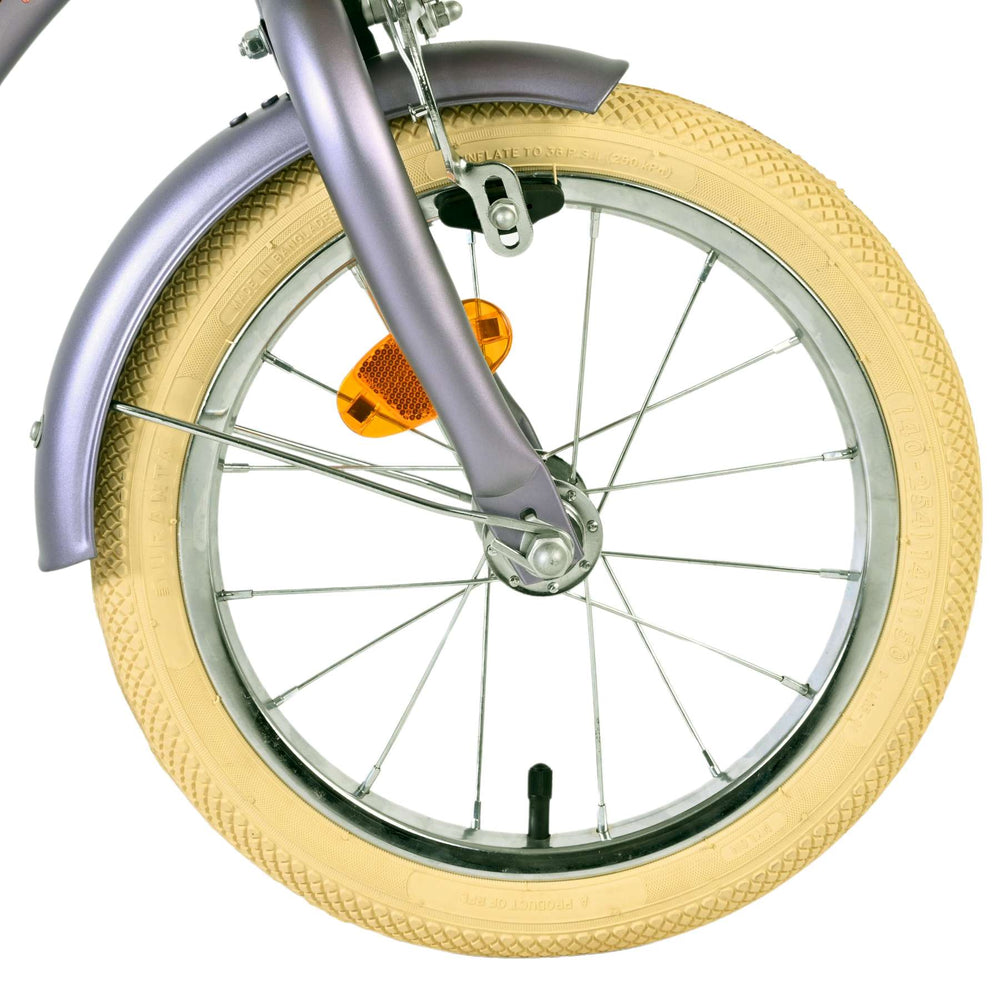 Volare Blossom children's bicycle - girls - 14 inch - purple - two hand brakes