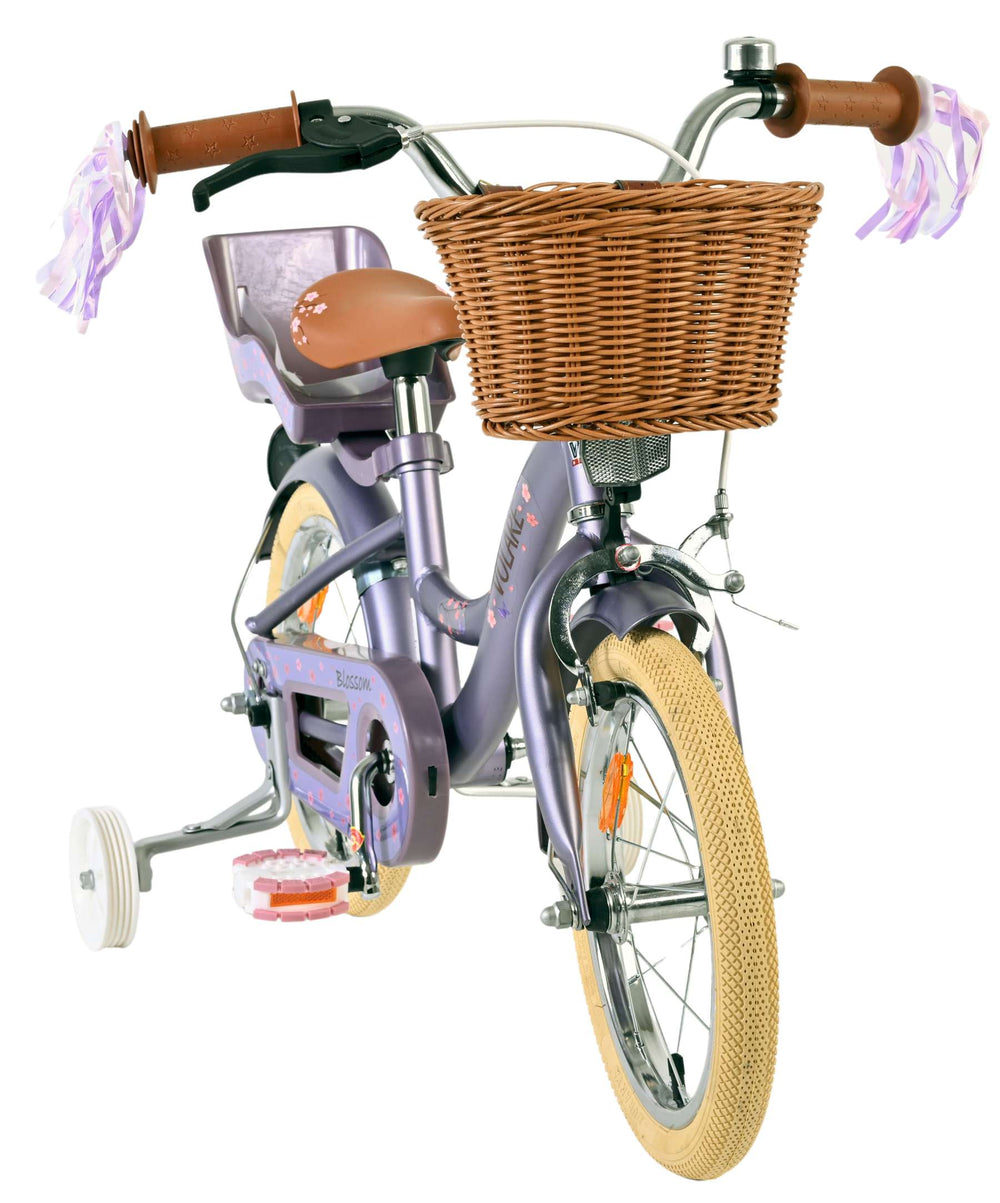 Volare Blossom children's bicycle - girls - 14 inch - purple