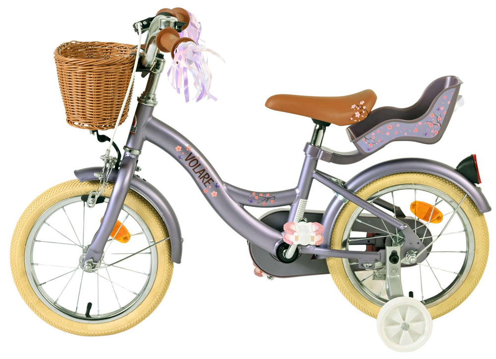 Volare Blossom children's bicycle - girls - 14 inch - purple