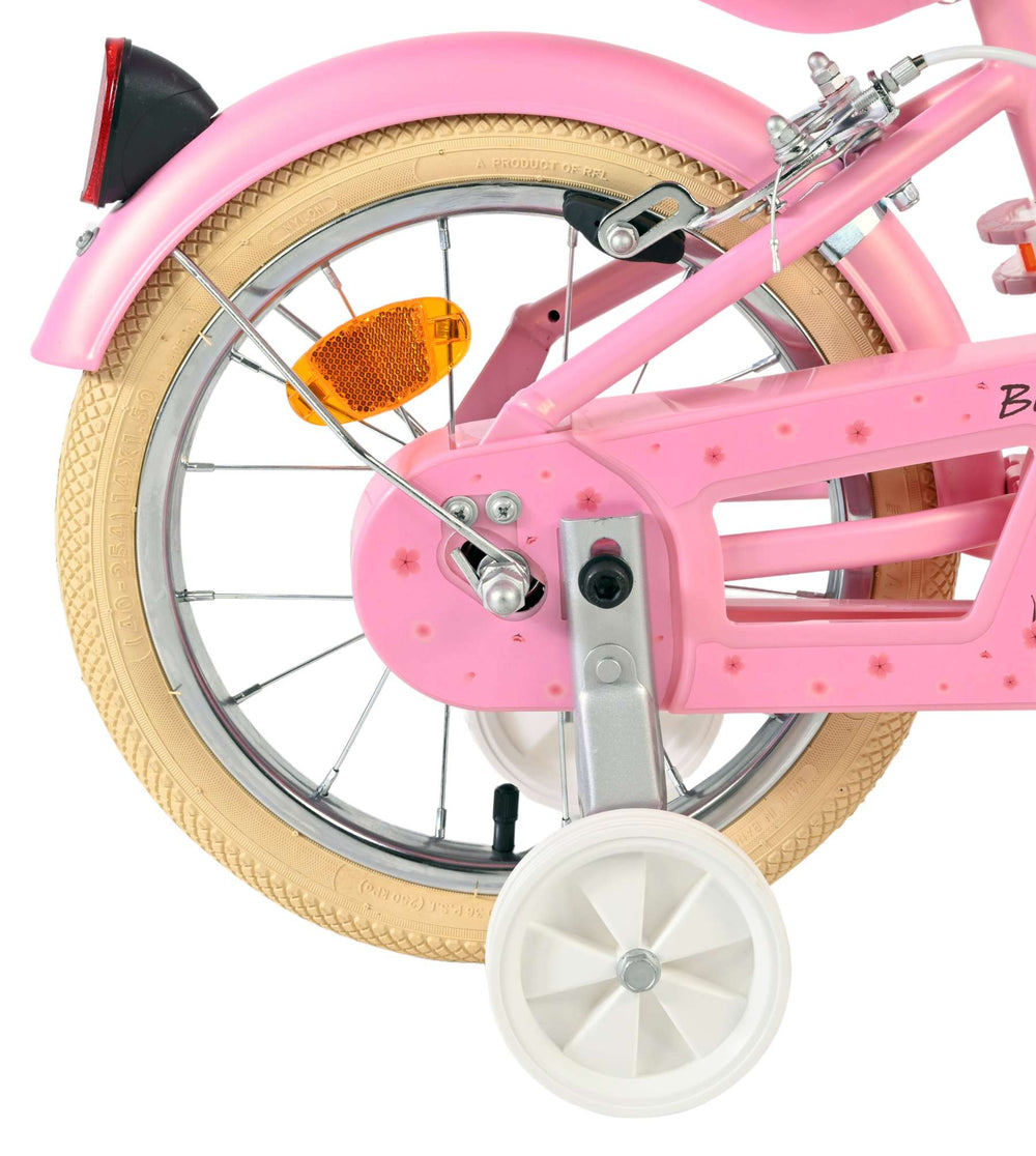 Volare Blossom children's bicycle - girls - 14 inch - pink - two hand brakes