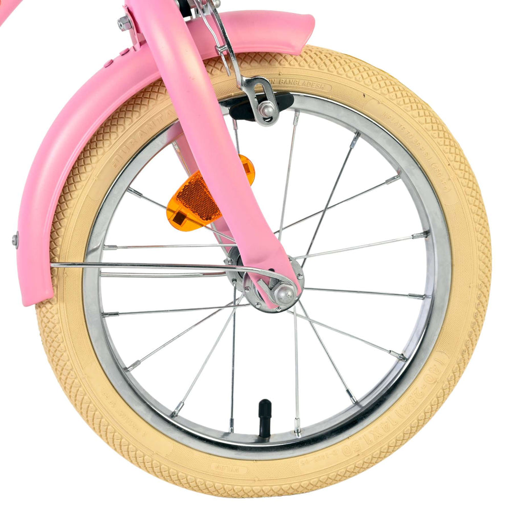Volare Blossom children's bicycle - girls - 14 inch - pink - two hand brakes
