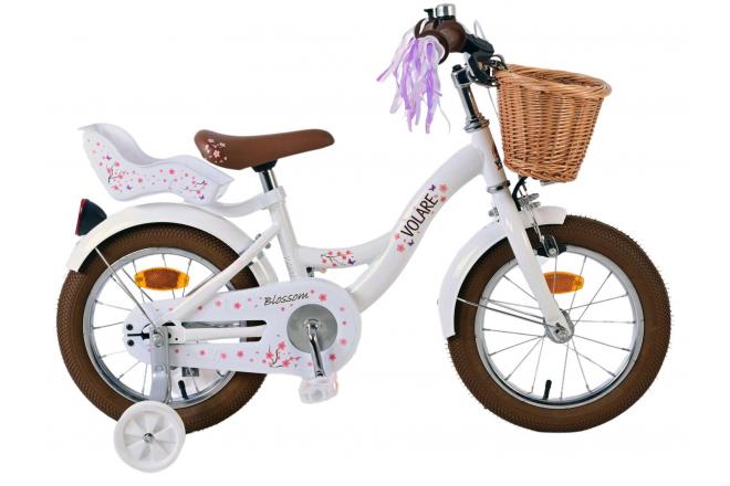 Volare Blossom Dětské kolo dívky 14 palců bílé