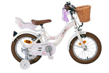 Volare blossom kinderfahrrad - mädchen - 14 zoll - weiß - zwei handbremsen