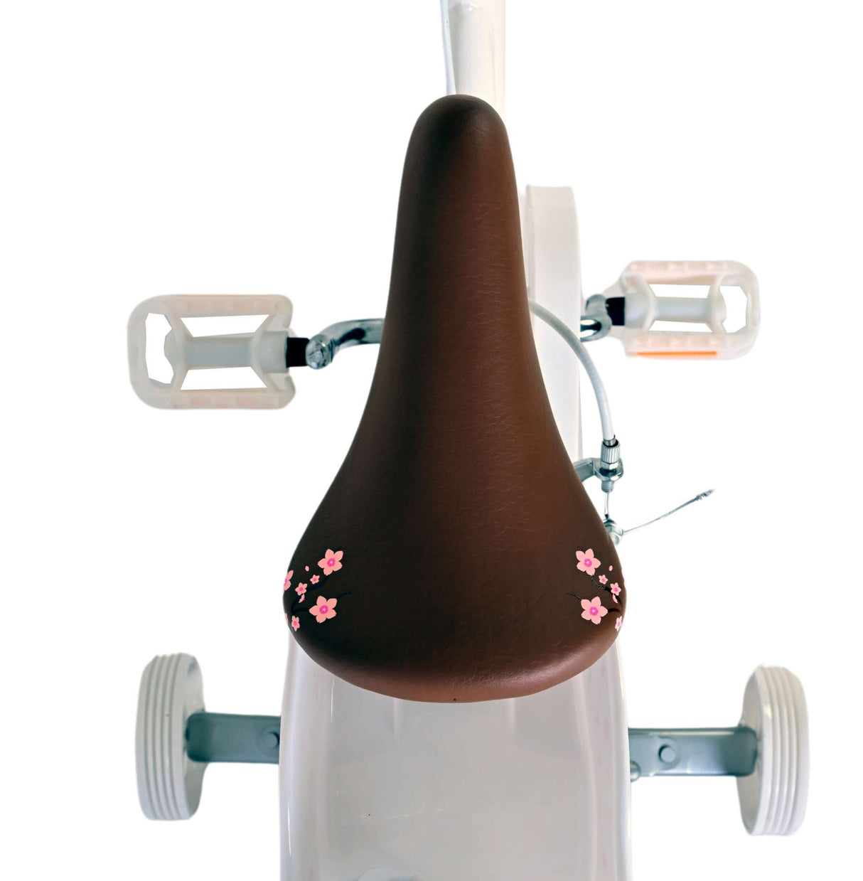 Volare blossom kinderfahrrad - mädchen - 14 zoll - weiß - zwei handbremsen