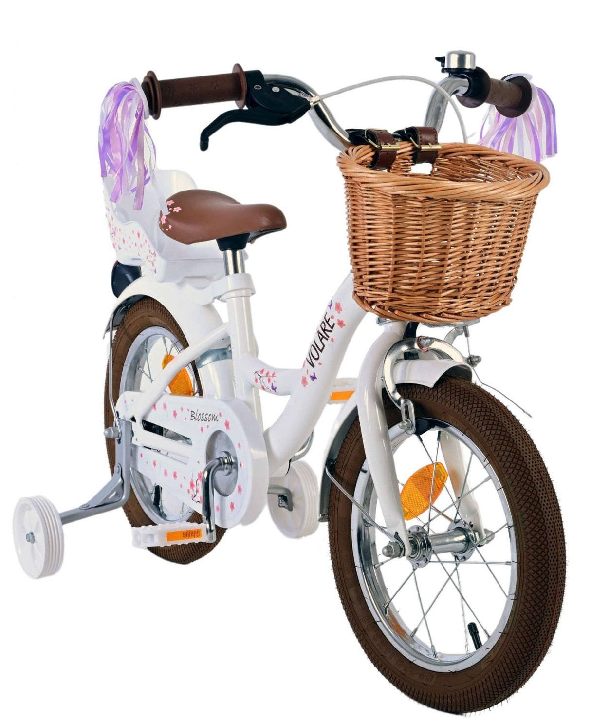Volare Blossom Dětské kolo dívky 14 palců bílé