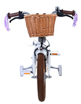 Volare blossom kinderfahrrad - mädchen - 14 zoll - weiß - zwei handbremsen