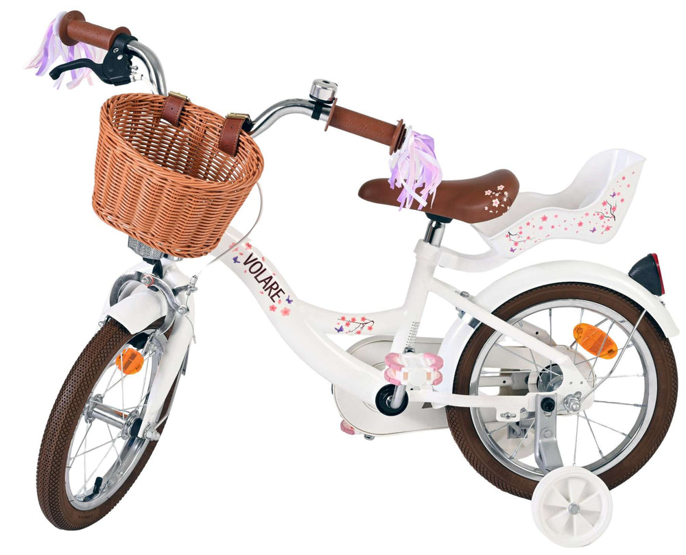 Volare Blossom children's bicycle - girls - 14 inch - white