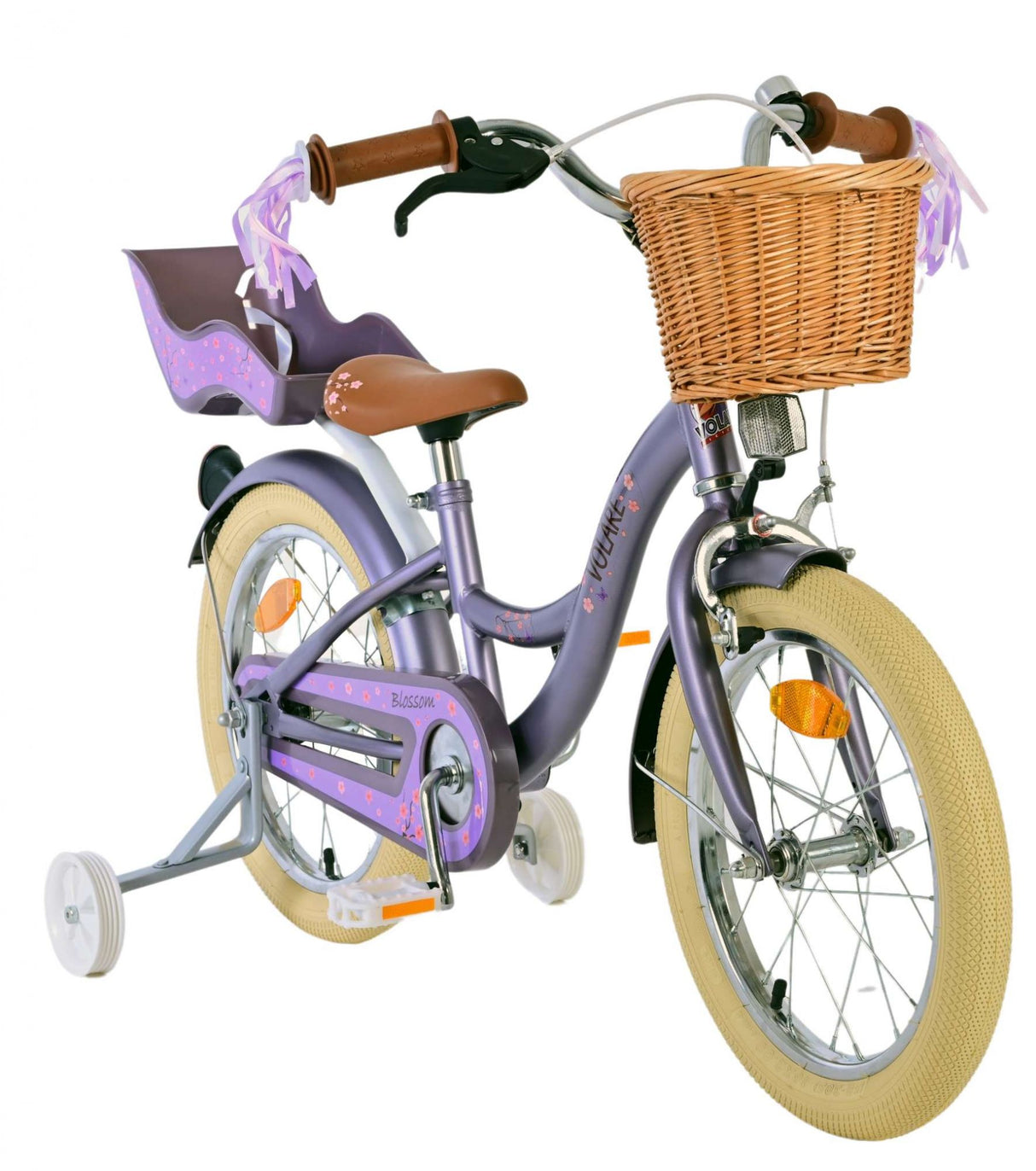 Volare Blossom Children's Bicycle - Jenter - 16 tommer - lilla