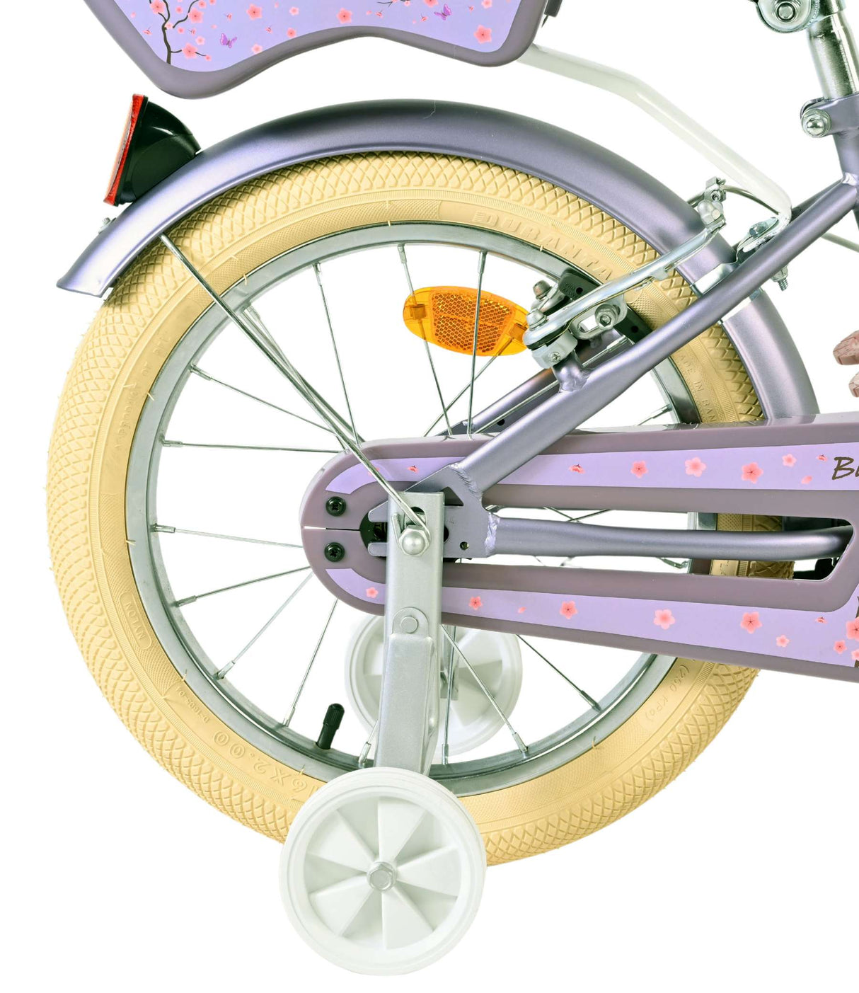 Volare blossom kinderfiets - meisjes - 16 inch - paars - twee handremmen