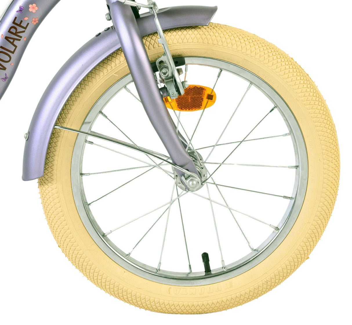 Volare blossom kinderfiets - meisjes - 16 inch - paars - twee handremmen